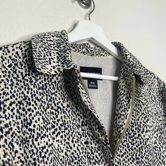 Club Monaco Animal Print Drawstring Waist Jacket XS - Picture 2 of 9